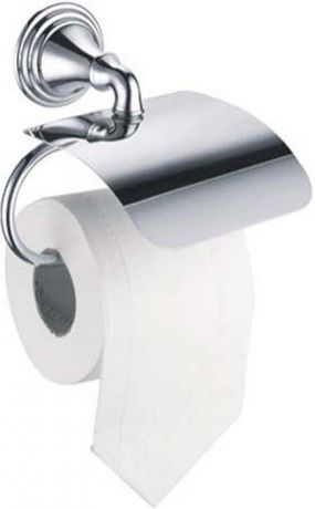 Держатель для туалетной бумаги Fixsen Best, с крышкой, цвет: серебристый. FX-71610