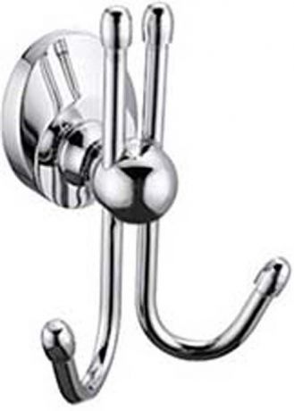 Крючок для ванной Fixsen Europa, двойной, цвет: серебристый. FX-21805B