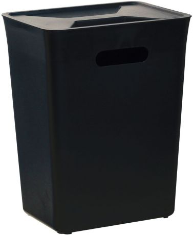 Контейнер для мусора "Idea", навесной, цвет: черный, 12 л