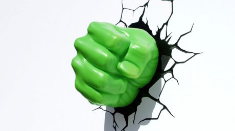 3DLightFX Настенный 3D cветильник Hulk Fist