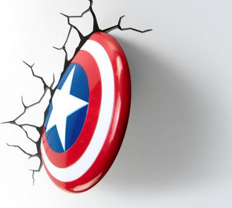 3DLightFX Настенный 3D cветильник Captain America Shield