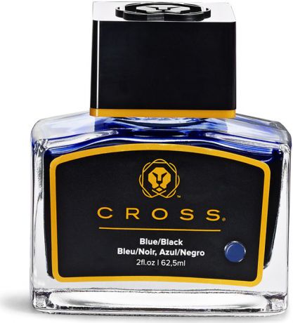 Cross Чернила для перьевой ручки цвет сине-черный 62,5 мл