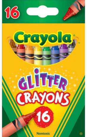 Crayola Набор восковых мелков с блестками 16 шт