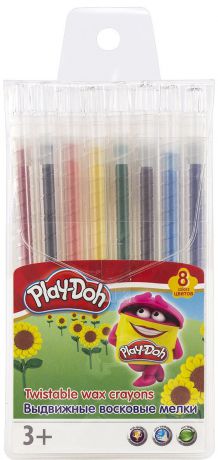 Play-Doh Набор восковых мелков выдвижные 8 цветов