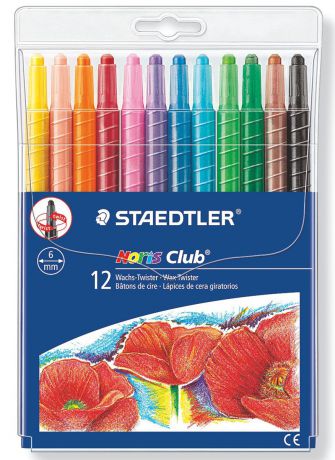 Staedtler Мелок восковой Noris Club 12 цветов 221NWP12