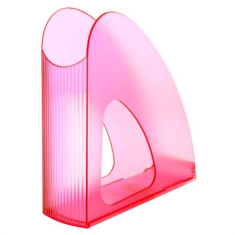 Лоток для бумаг вертикальный HAN "Twin Signal", прозрачный, цвет: розовый