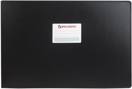Brauberg Папка на кольцах 30 мм формат А3 цвет черный. 225768