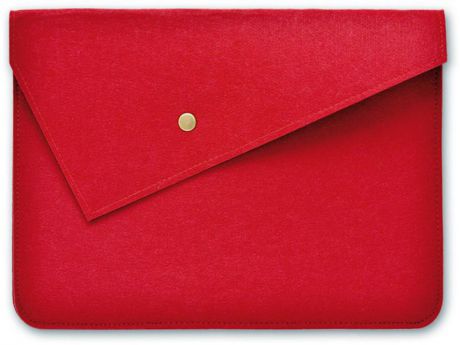 Папка для документов Феникс+, А4+, на кнопке, цвет: красный