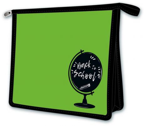 Папка для тетрадей Феникс+ "Глобус на зеленом", А5, цвет: зеленый, черный