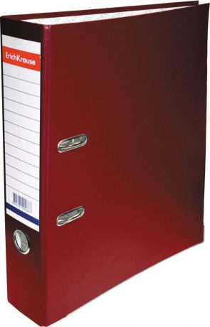 Папка–регистратор ErichKrause Business, с арочным механизмом, А4, 70 мм, бордовый