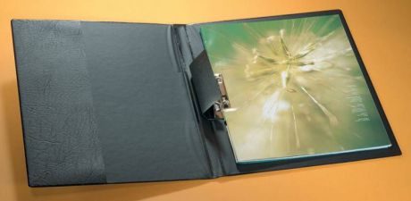 Папка боковым зажимом Durable Lever Clamp 2230-01, карман продольный внутренний, A4, вместимость:100 листов