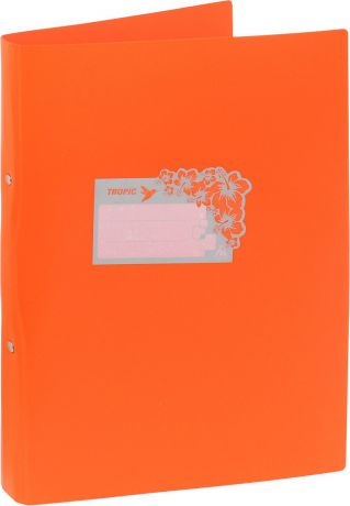 Бюрократ Папка-скоросшиватель Tropic формат А4 цвет оранжевый