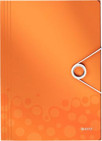 Leitz Папка на резинке WOW цвет оранжевый