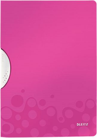 Leitz Папка с клипом WOW цвет розовый