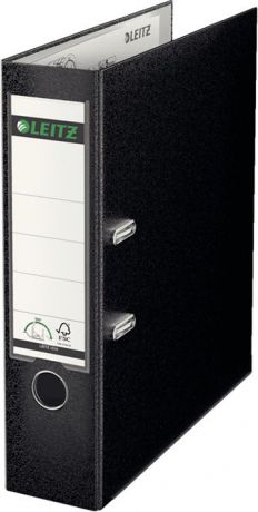 Leitz Папка-регистратор 180° обложка 80 мм цвет черный
