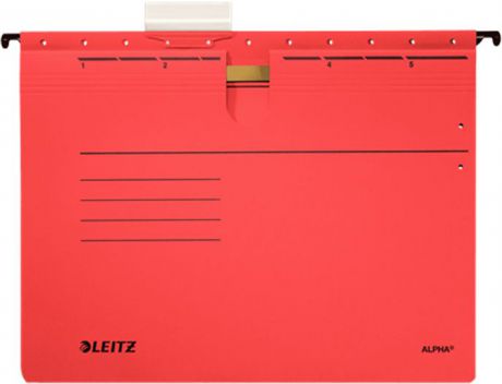 Leitz Скоросшиватель подвесной Alpha формат A4+ цвет красный