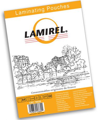 Lamirel А4 LA-78656 пленка для ламинирования, 75 мкм (100 шт)
