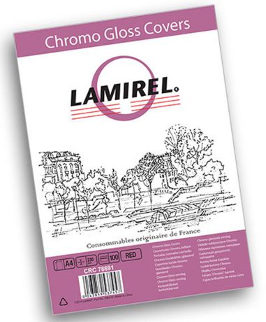 Lamirel Chromolux A4, Red обложка для переплета (100 шт)
