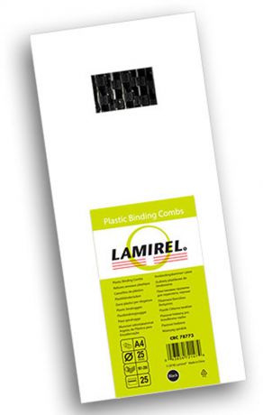 Lamirel LA-78773, Black пружина для переплета, 25 мм (25 шт)