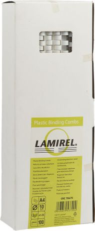 Пружина для переплета Lamirel LA-78670, White, 10 мм, 100 шт