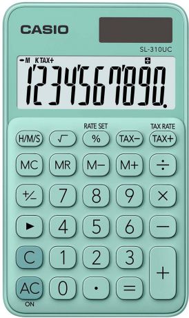 Casio калькулятор карманный SL-310UC-GN-S-EC цвет зеленый