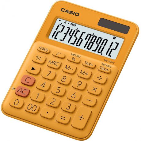 Casio калькулятор настольный MS-20UC-RG-S-EC цвет оранжевый