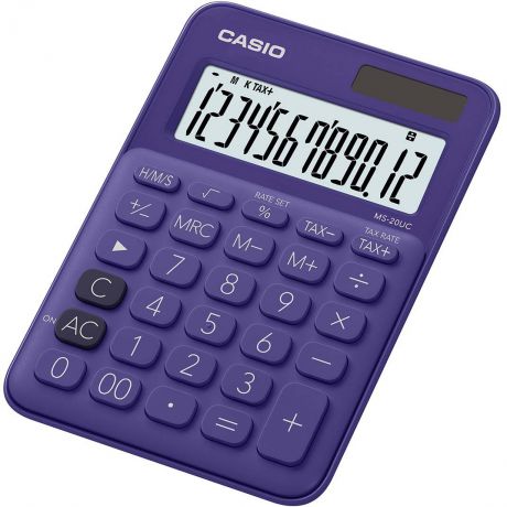 Casio калькулятор настольный MS-20UC-PL-S-EC цвет фиолетовый