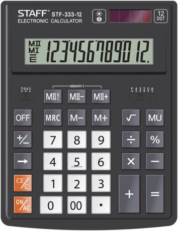 Калькулятор настольный Staff Plus STF-333, 12 разрядов