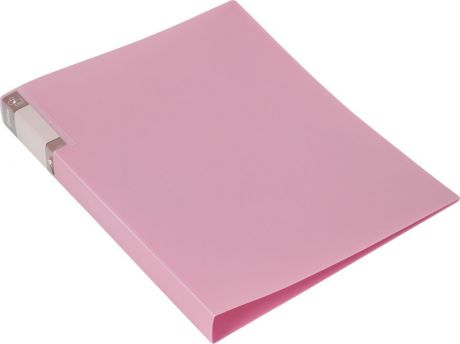 Бюрократ Папка с зажимом Gems А4 цвет светло-розовый