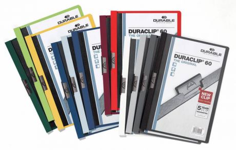 Папка с клипом Durable Duraclip 2209-00, формат A4, цвет: ассорти