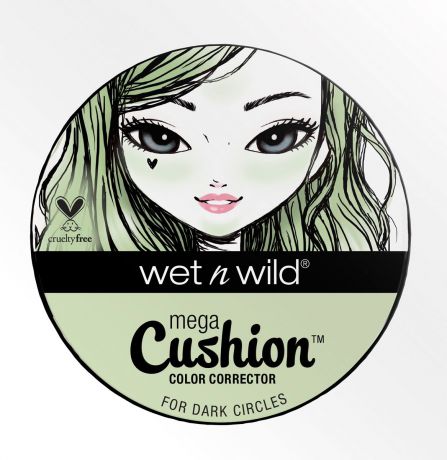 Wet n Wild Кушон-корректор MegaCushion Color Corrector, тон Green, E764b