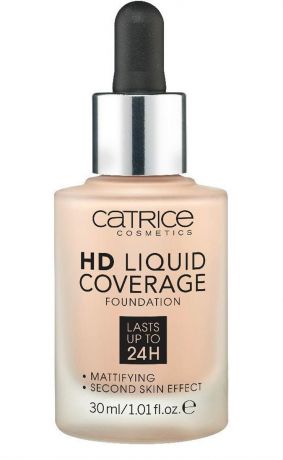 Catrice Основа тональная HD Liquid Coverage Foundation 010 Light Beige 30 мл