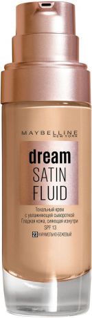 Maybelline New York Тональный крем-флюид для лица "Dream Satin Fluid", оттенок 23, карамельно-бежевый, 30 м