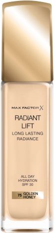 Тональная основа Max Factor Radiant Lift Long Lasting Radiance Golden honey, тон №75