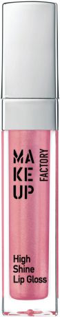 Make up Factory Блеск для губ с эффектом влажных губ High Shine Lip Gloss №45, цвет: радужная роза, 6,5 мл