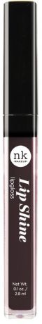 Nicka K NY Color Lip Shine блеск для губ, 2,8 мл, оттенок A85 WOODY BROWN