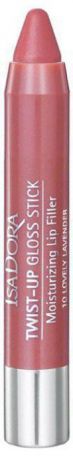 Isa Dora Блеск-карандаш для губ "Twist-up Gloss Stick", тон №10 Lovely Lavender, 2,7 г