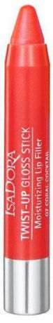 Isa Dora Блеск-карандаш для губ "Twist-up Gloss Stick", тон №07 Coral Cocktail, 2,7 г