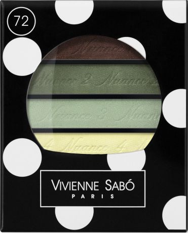 Vivienne Sabo Тени для век Quatre Nuances квартет, тон 72, 3,8 г