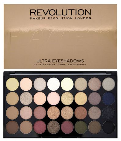 Makeup Revolution Набор из 32 теней 32 Eyeshadow Palette, Flawless, 16 гр