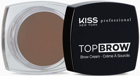 Kiss New York Professional Помада для бровей Top brow, Soft Brown, 3 г