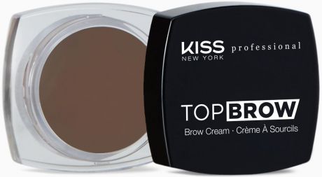 Kiss New York Professional Помада для бровей Top brow, Dark Brown, 3 г