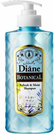 Шампунь для волос бессиликоновый бессульфатный Moist Diane "Botanical Refresh. Питание", 480 мл