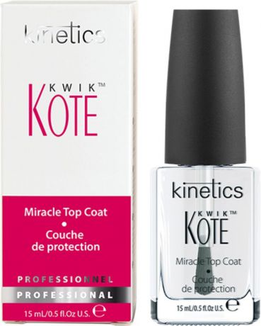 Kinetics Быстросохнущее верхнее покрытие "Kwik Kote Miracle Top Coat", 15 мл