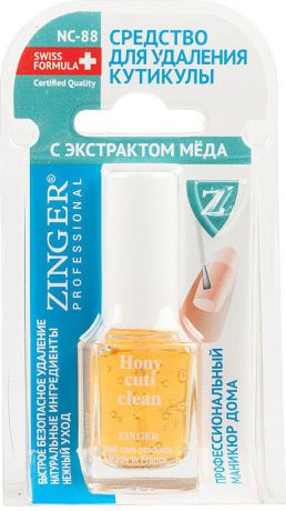 Zinger Средство для удаления кутикулы "С экстрактом мёда", NC 88, ZO, xZ355, v, 12 мл