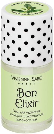 Vivienne Sabo Гель для удаления кутикулы с экстрактом зеленого чая "Bon Elixir", 15мл