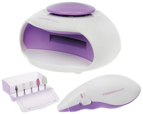 Touchbeauty Маникюрный набор 2в1 "Nail Beauty Kit", цвет: сиреневый. AS-1002