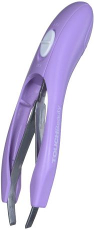 Touchbeauty Пинцет для бровей, с подсветкой, цвет: фиолетовый. AS-1058