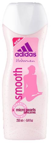 Adidas Увлажняющее молочко для душа "Smooth", женское, 250 мл