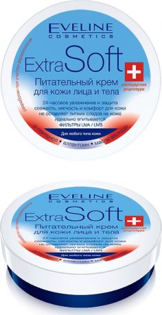 Eveline Питательный крем для кожи лица и тела для любого типа кожи Extra soft, 200 мл